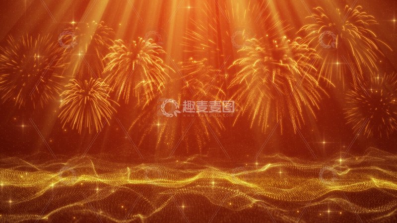 源文件下载【趣麦麦图】金色光线公司企业晚会年会背景