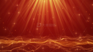 金色光线粒子企业晚会年会新年背景