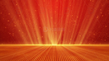 金色光线粒子舞台晚会年会背景