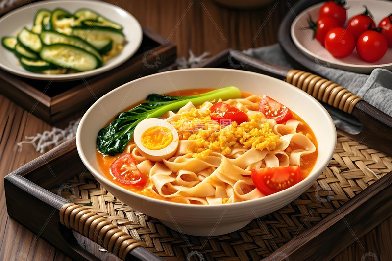 高清大图下载【趣麦麦图】美食摄影之西红柿鸡蛋面