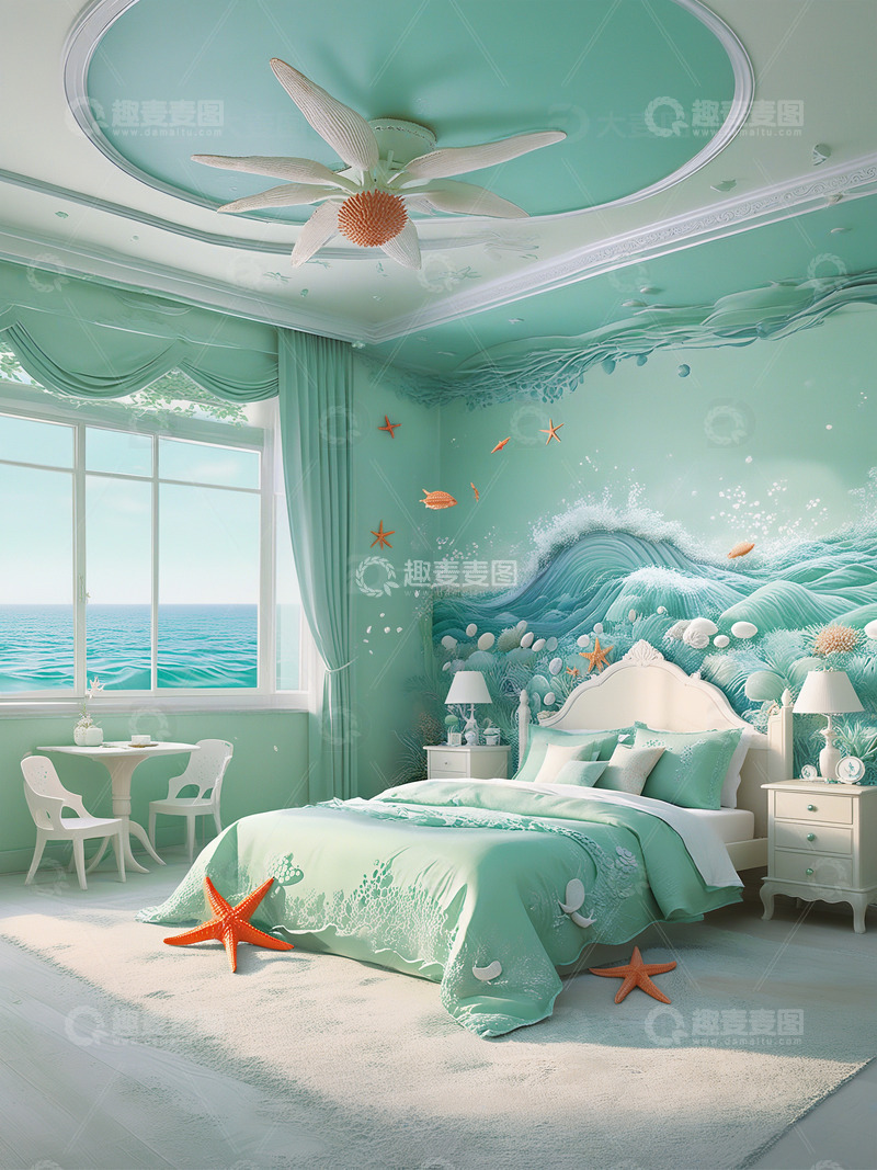 海洋主题卧室设计