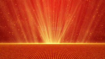 金色光线粒子年会晚会舞台背景