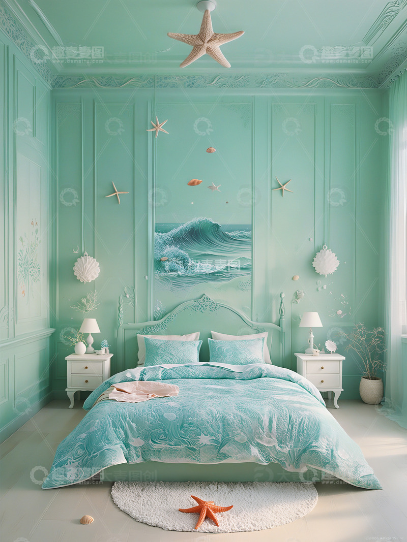海洋主题卧室设计1