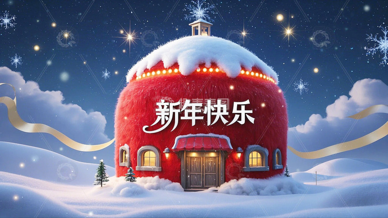 高清大图下载【趣麦麦图】-新年元旦春节背景2