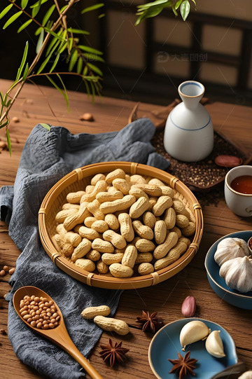 花生静物坚果美食摄影图1