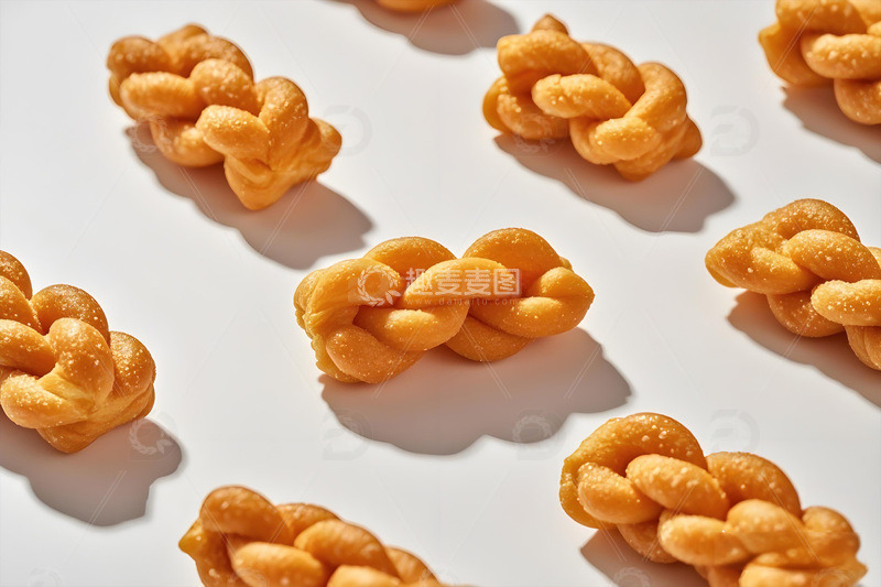 小麻花中式小吃摄影图4
