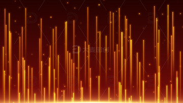 金色光线粒子线条红色背景