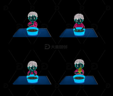 小男孩洗脸步骤图