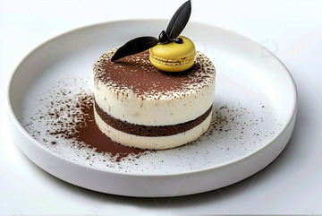 西式甜点提拉米苏蛋糕摄影图