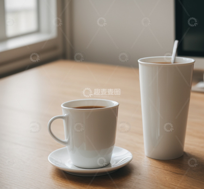 高清大图下载【趣麦麦图】咖啡杯和桌子