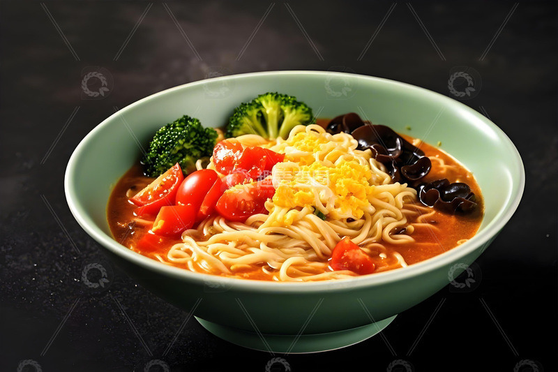 高清大图下载【趣麦麦图】美食摄影之西红柿鸡蛋面2