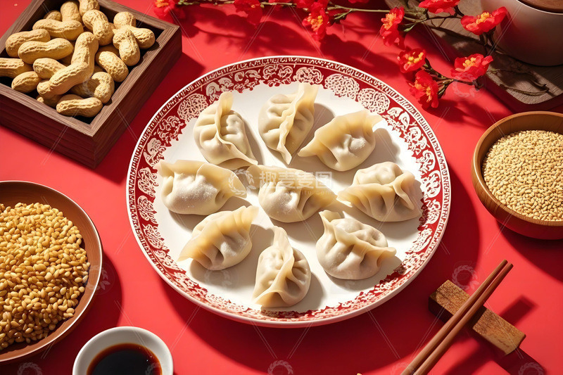 高清大图下载【趣麦麦图】美食摄影饺子春节冬至1