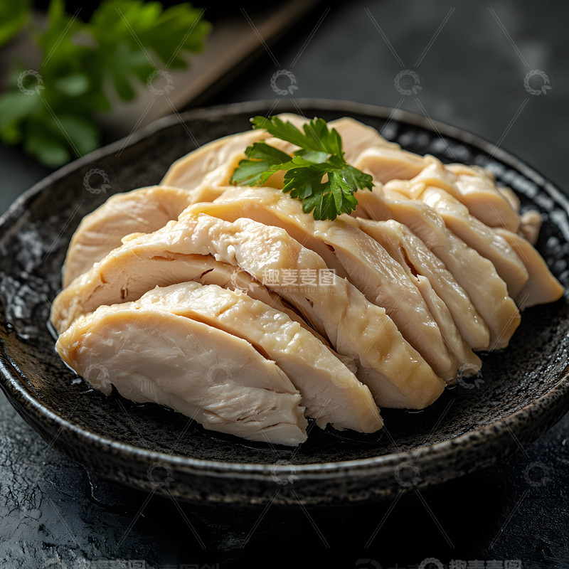 高清大图下载【趣麦麦图】白切鸡美味粤菜