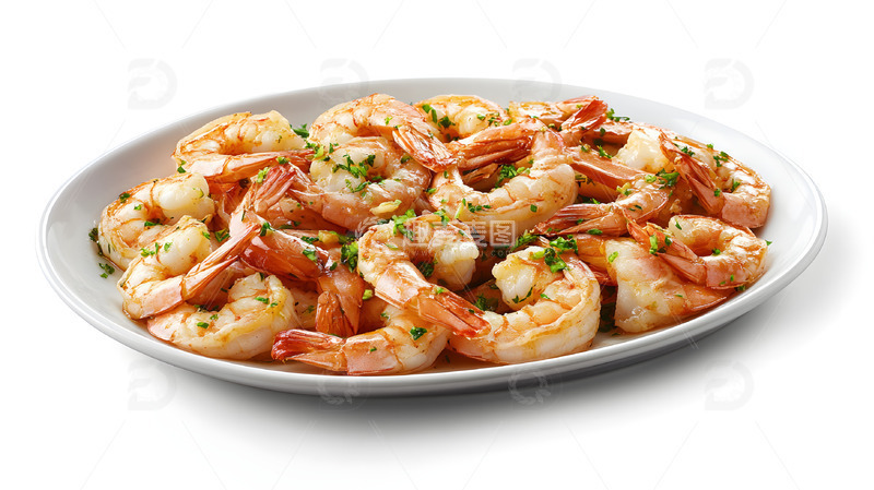 高清大图下载【趣麦麦图】一盘炒虾仁虾子