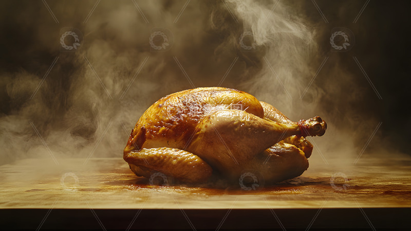高清大图下载【趣麦麦图】美味的烤鸡美食