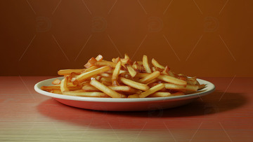 炸薯条，快餐，土豆