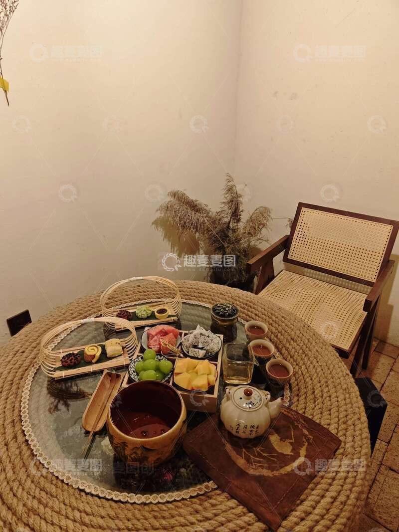 高清大图下载【趣麦麦图】茶饮 点心 小食 惬意 唯美 场景 背景