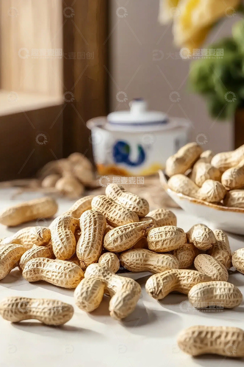 高清大图下载【趣麦麦图】花生坚果杂粮摄影图1