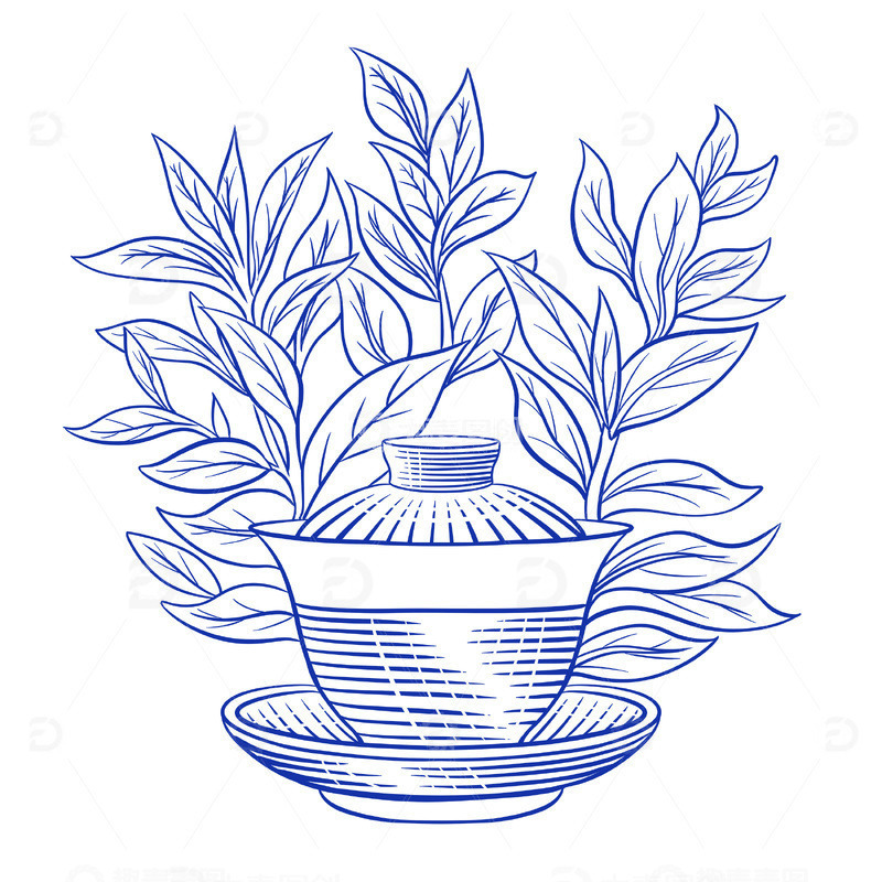 源文件下载【趣麦麦图】杭州余杭区径山茶