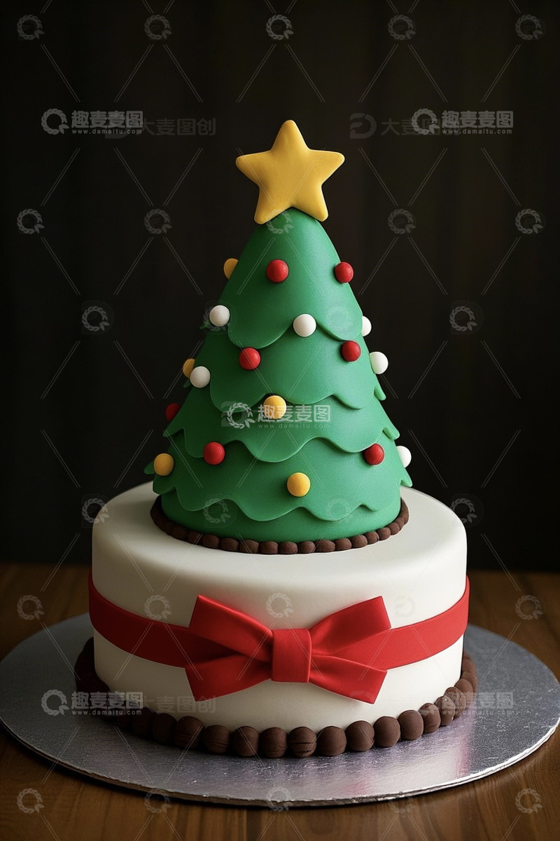 高清大图下载【趣麦麦图】圣诞翻糖蛋糕甜品2