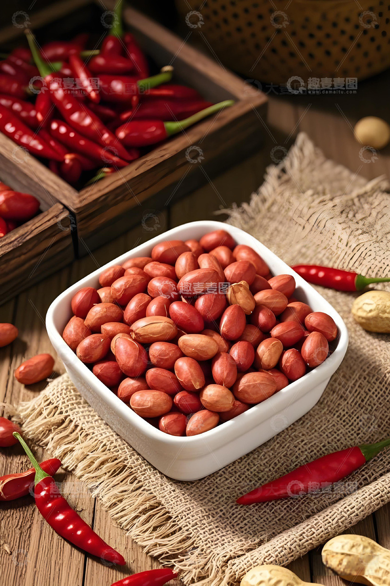 高清大图下载【趣麦麦图】花生坚果杂粮摄影图3
