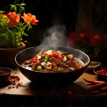 美味炖肉美食摄影素材