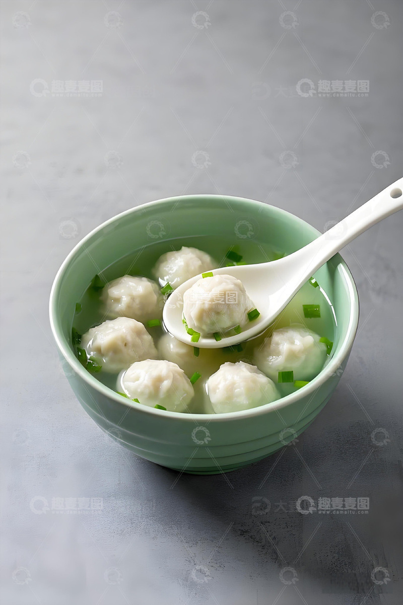 高清大图下载【趣麦麦图】美食摄影鱼丸汤摄影图