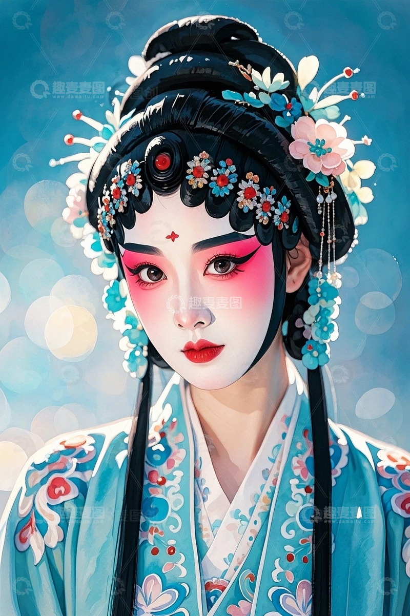 高清大图下载【趣麦麦图】国粹京剧戏曲人物5