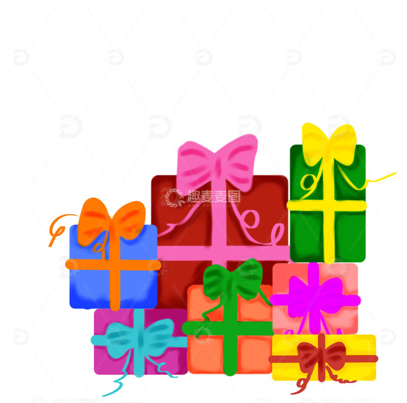 源文件下载【趣麦麦图】圣诞礼物惊喜
