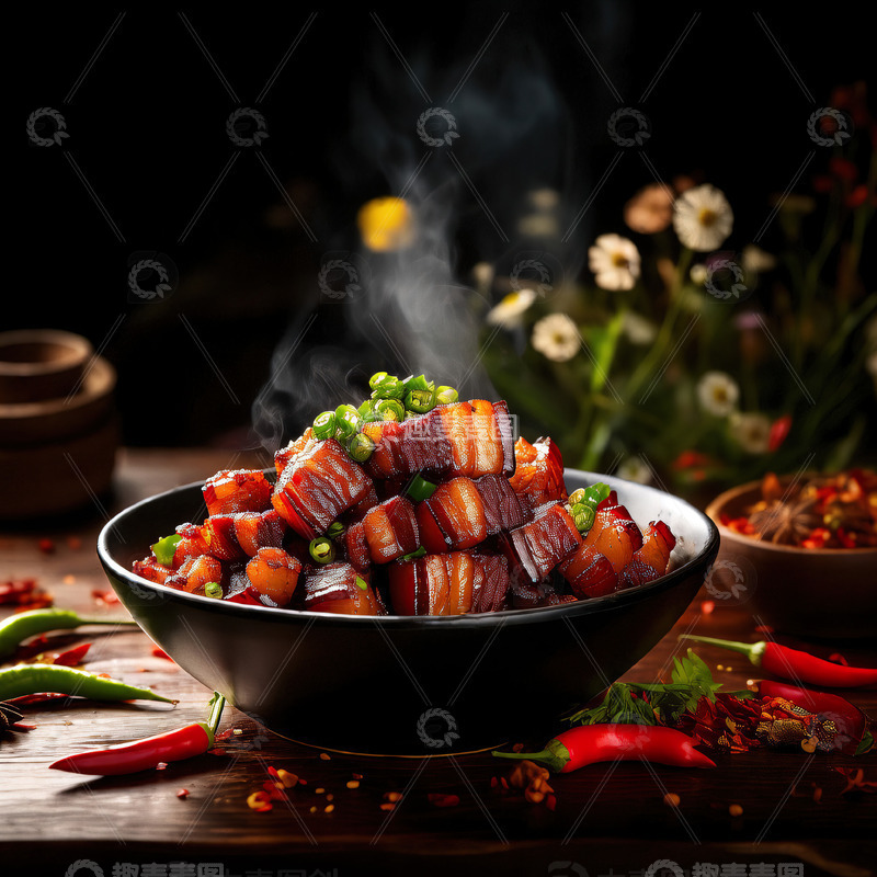 高清大图下载【趣麦麦图】美味红烧肉美食摄影素材