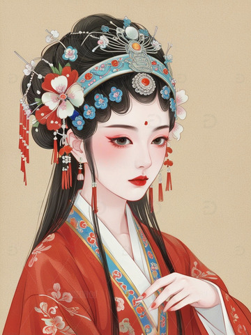 国风京剧戏曲花旦人物5