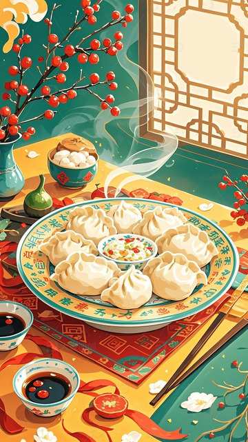 冬至立冬春节习俗饺子3