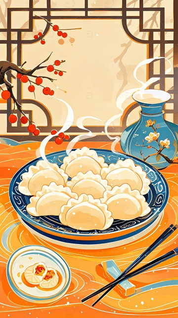 冬至立冬春节习俗饺子5