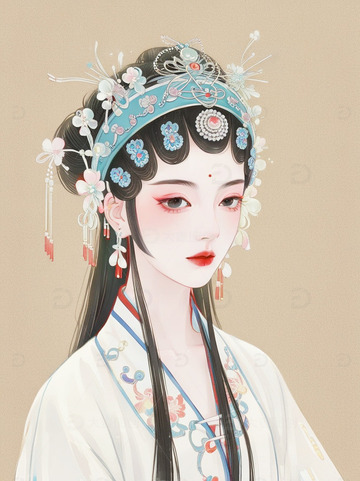 国风京剧戏曲花旦人物1