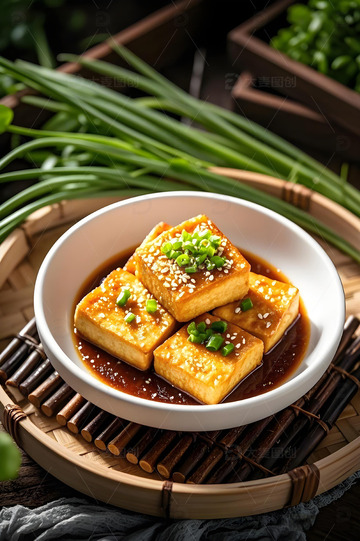 美食摄影家常豆腐摄影图1