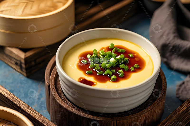 高清大图下载【趣麦麦图】美食摄影蒸鸡蛋摄影图