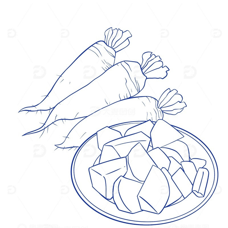 源文件下载【趣麦麦图】杭州萧山特产萝卜干