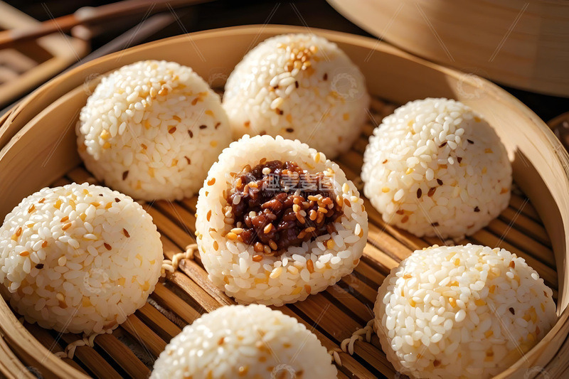 高清大图下载【趣麦麦图】美食摄影饭团摄影图1