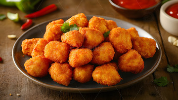 美味的鸡块美食