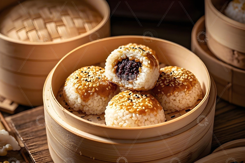 高清大图下载【趣麦麦图】美食摄影饭团摄影图