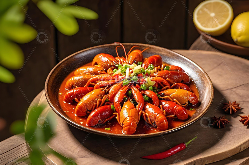 高清大图下载【趣麦麦图】美食摄影之小龙虾摄影图3