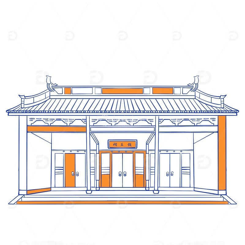 杭州上城区建筑景点钱王祠