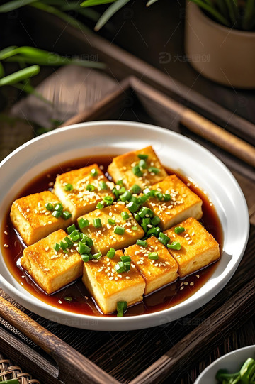 美食摄影家常豆腐摄影图