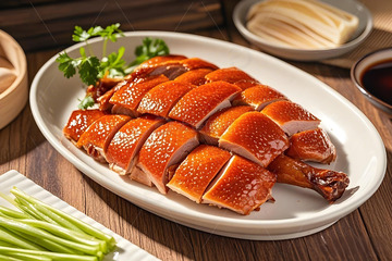 北京烤鸭美食摄影图1