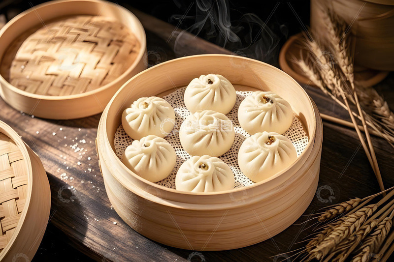 高清大图下载【趣麦麦图】包子中式美食摄影图2
