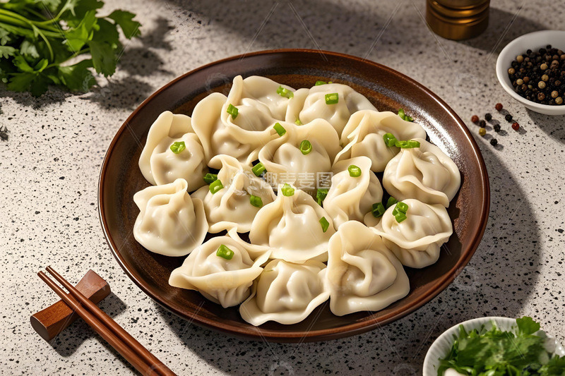 高清大图下载【趣麦麦图】冬至春节美食饺子摄影图1