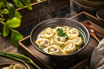 美味馄饨美食摄影图1