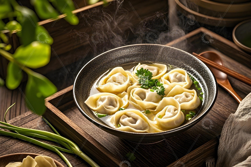 高清大图下载【趣麦麦图】美味馄饨美食摄影图1