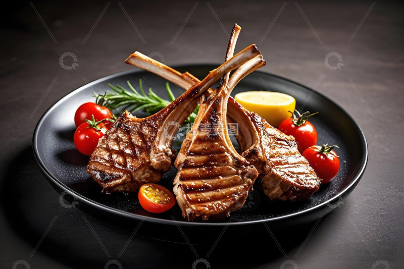 高清大图下载【趣麦麦图】美食摄影之烤羊排5
