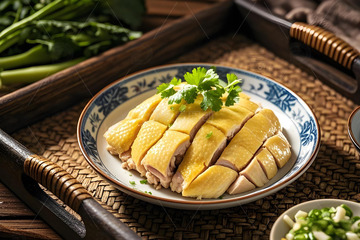白切鸡美食摄影图